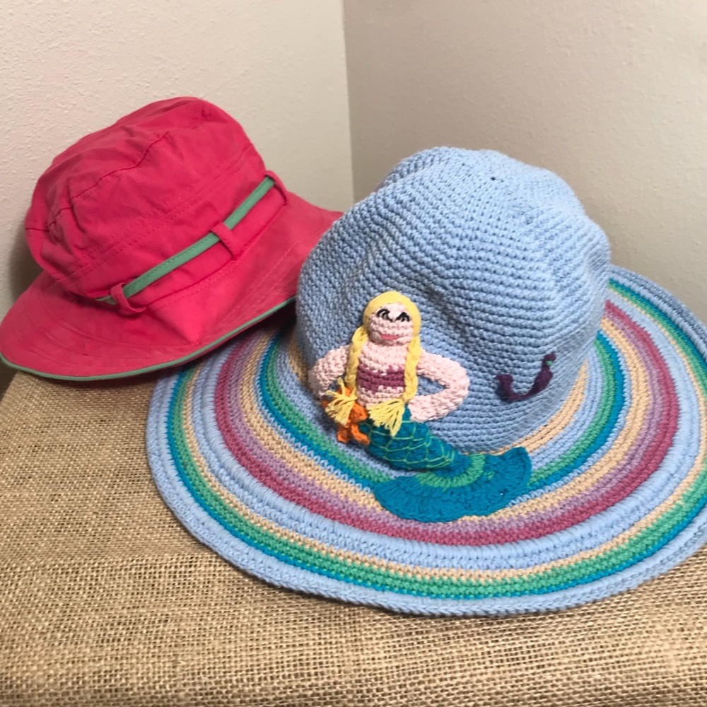Day lee Designs mermaid hat and panama jack hat